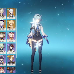 90LVL📌EULA✅KAMISATO AYAKA📌TARTAGLIA✅QIQI📌ALOY✅JEAN(1C)📌DILUC(1C)💚NA region💚2 |5* Weapons💚31 CHARACTERS💚AR. 55💚 0